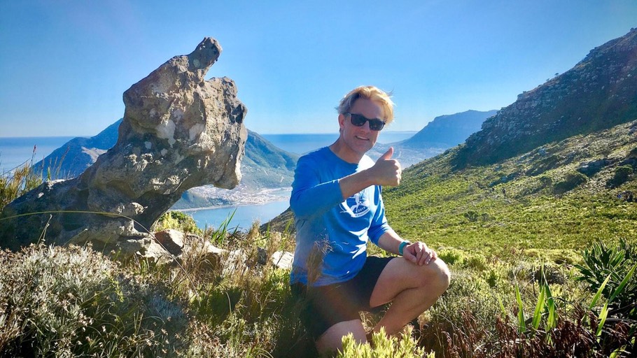 Ike Moriz Ike's Thumb rock formation on Chpman's Peak Hout Bay South Africa 2023