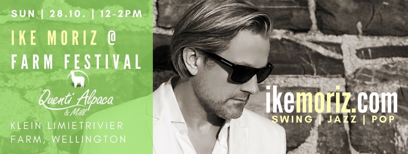 Ike Moriz Quenti Alpaca farm festival 2017 klein limietrivier palmietvlei wellington swing jazz pop entertainment live band entertainer crooner singer